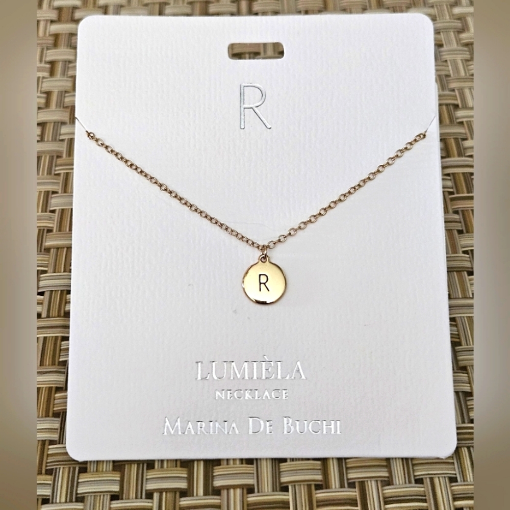 🌟 R * Initial Name Chain Lumiela Necklace 🌟